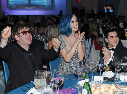Elton John, Katy Perry, Adam Lambert Elton John, Katy Perry, Adam Lambert